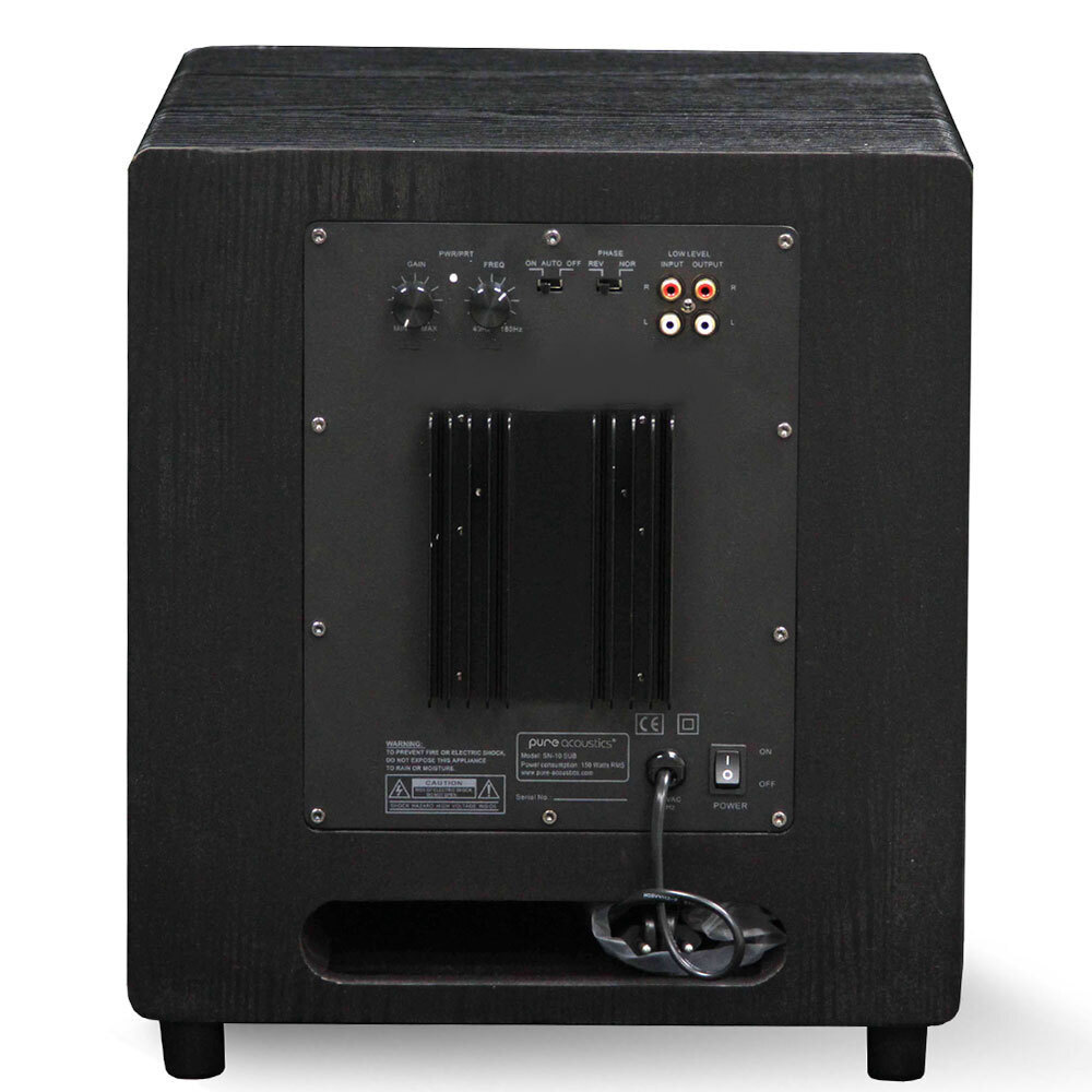 Pure Acoustics SN-10 SUB 10" 150W Active Subwoofer Speaker